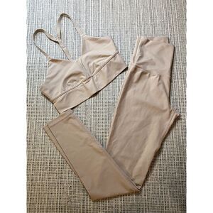 Offline by Aerie Leggings Bra Set Color Blush Size M Workout
